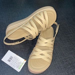 Crocs Brooklyn Strappy Wedges